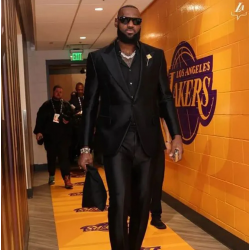 LeBron James Black Suit